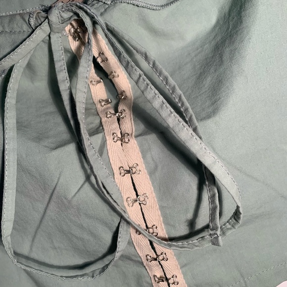 zara green crop top corset - Picture 2 of 4